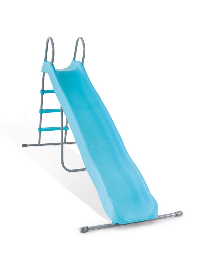 Intex 2.44m Galvanized Steel Freestanding Slide Blue for All Kids - Image 1