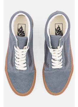 VANS Men Old Skool Lace Up Casual Shoes, Blue  - Image 4