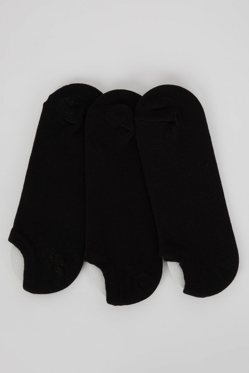 DeFacto Black Woman Booties Socks 3 Pack Casual - Image 1