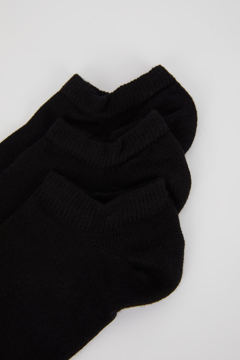 DeFacto Black Woman Booties Socks 3 Pack Casual - Image 4