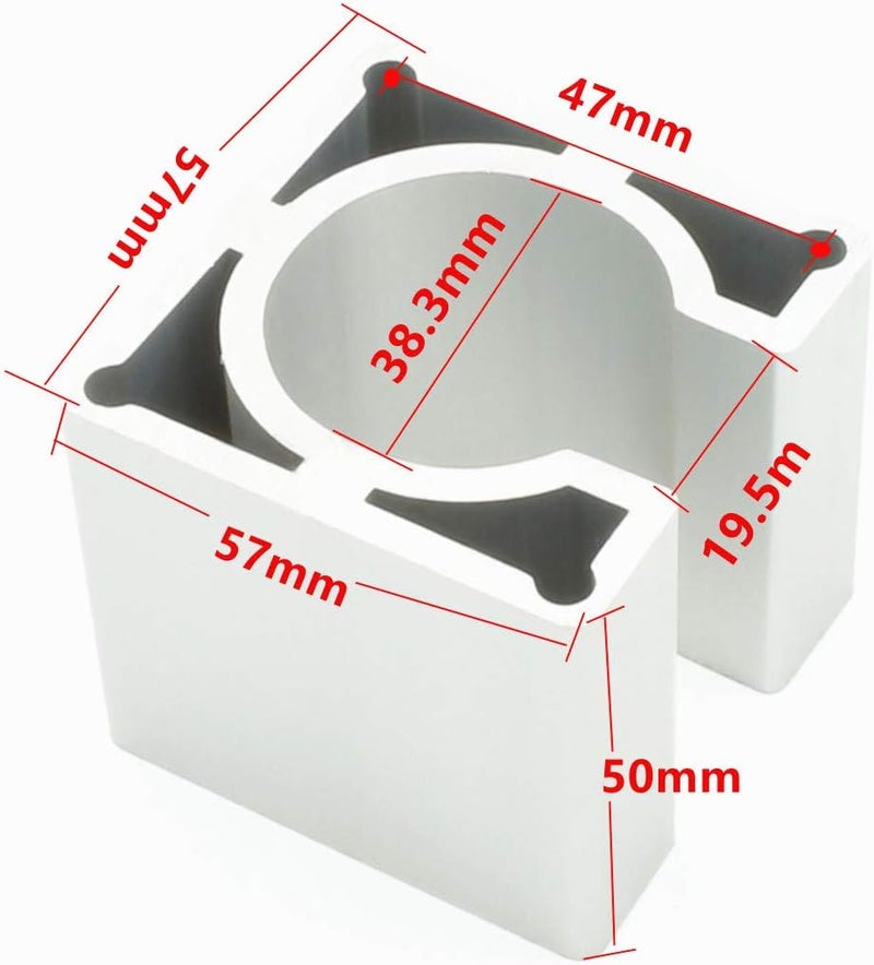 RATTMMOTOR Nema23 Stepper Motor Mount BracketAluminium Alloy Mounting Bracket Holder SupportNema 23 Fixed Seat Clamp for 57 Stepper Motor CNC RouterMilling Engraving Machine - Image 2