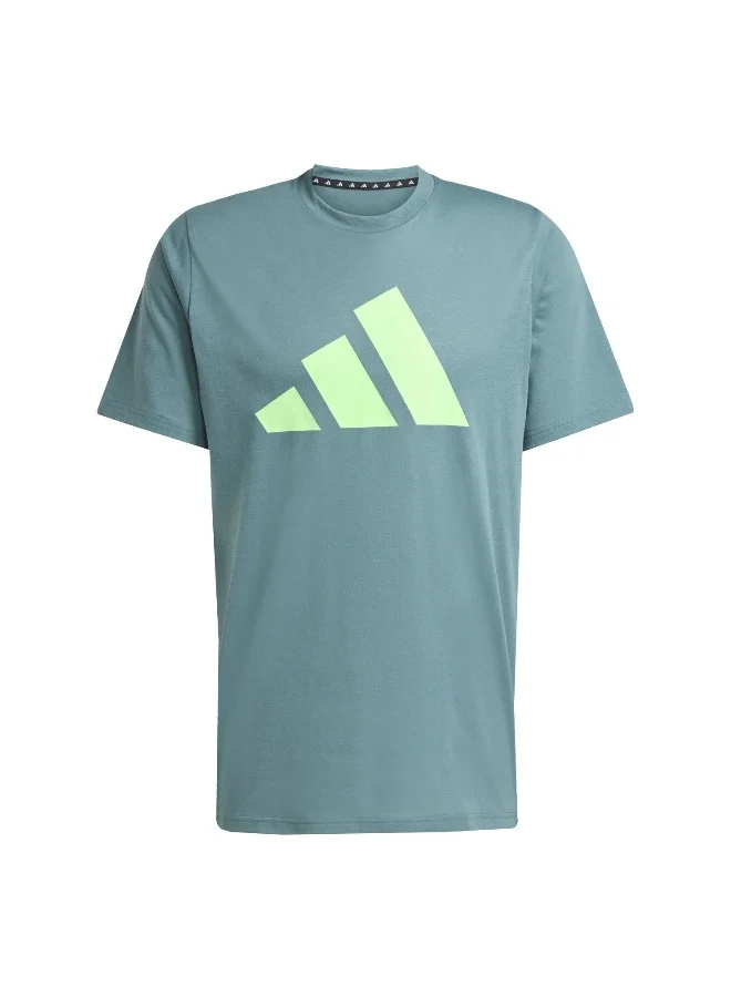 adidas Adidas Tr-Es Fr Logo T Green Graphic Tee (Short Sleeve) T-Shirts For Men