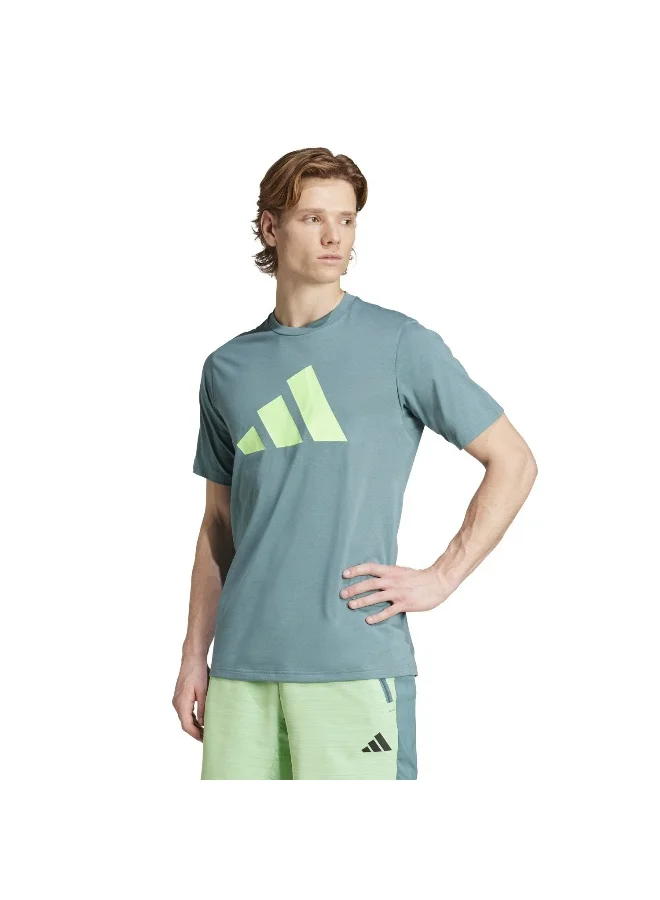adidas Adidas Tr-Es Fr Logo T Green Graphic Tee (Short Sleeve) T-Shirts For Men