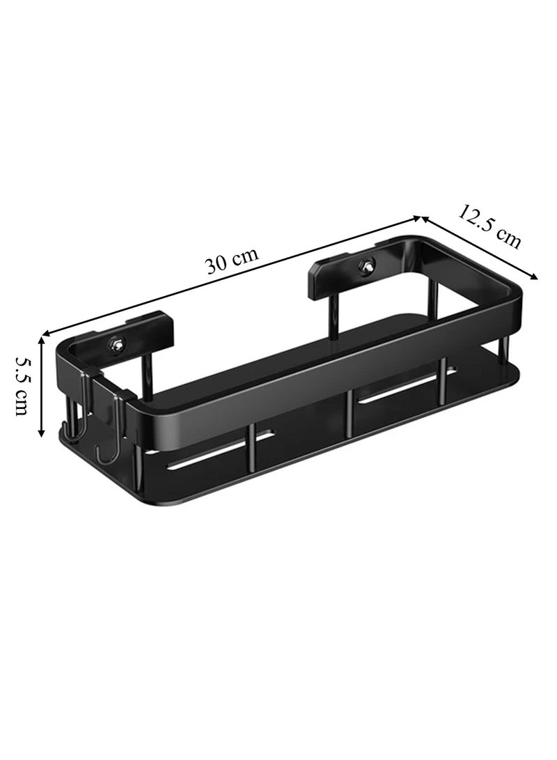 UrbanEssentia Bathroom Shelf, Set of 2pcs, No Drilling Shower Caddy, Self-Adhesive Bathroom Organizer, Rust-proof, Kitchen Organizer Rack, Wall mounted Kitchen Organizer Rack, Home Storage Rack.  - Image 3