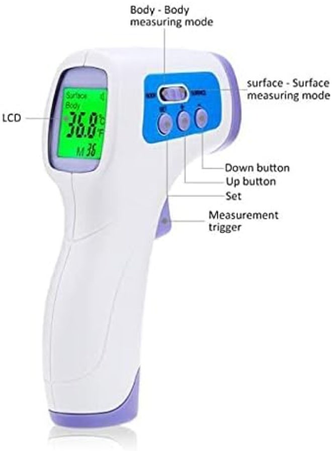 Non-Contact Infrared Thermometer - Fast, Accurate & Easy-to-Use Digital Temperature Monitor - Essential for Daily Use - Image 4