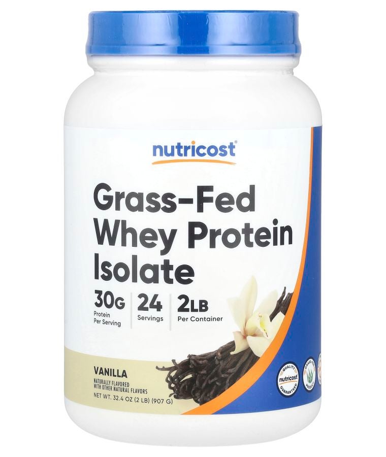 Grass-Fed Whey Protein Isolate Vanilla 2 lb (907 g)