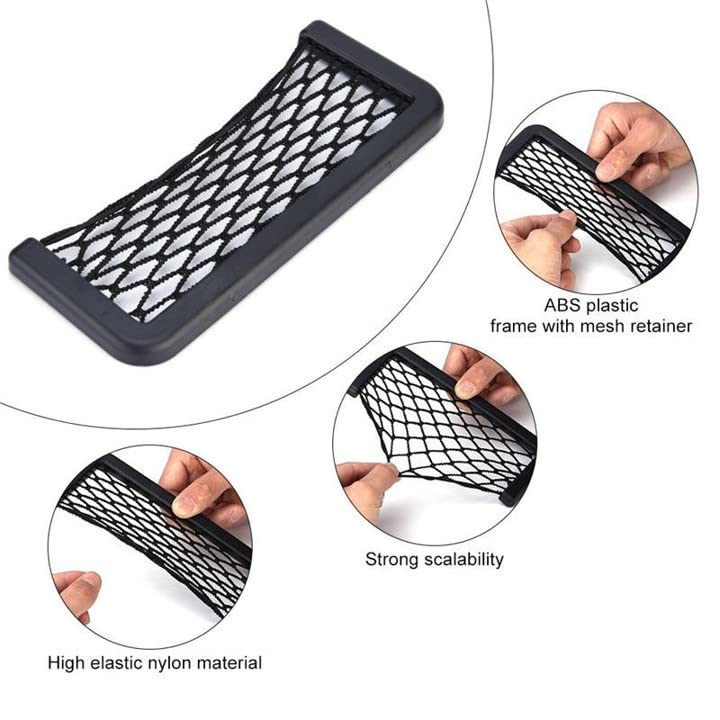 Guance Car Organizer Net Storage Bag Net Pocket phone Holder Universal for XUV700(1Pcs) - Image 3