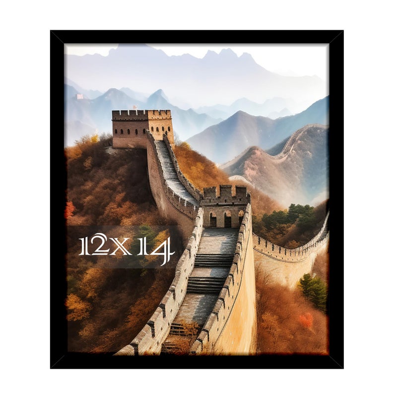 Picrit 12x14 صورة إطار الصورة إطار صورة لجدار التثبيت عرض الأسود - Image 1