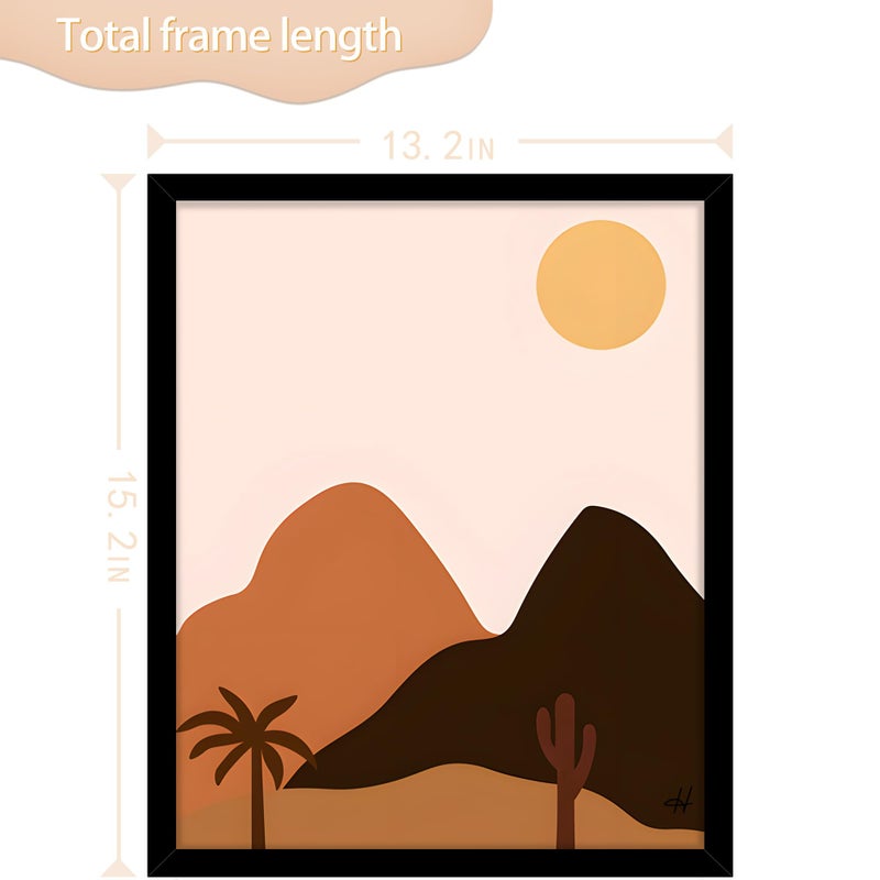 Picrit 12x14 صورة إطار الصورة إطار صورة لجدار التثبيت عرض الأسود - Image 4