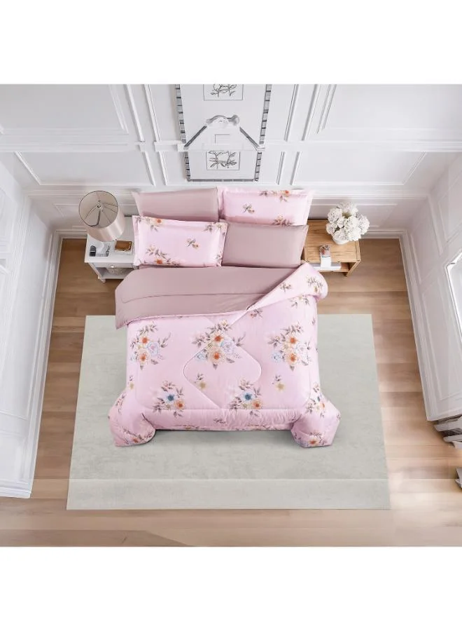 Unique Home Unique Home All Season 100% Cotton Comforter Set 4 pcs Twin Size - 170x230 cms