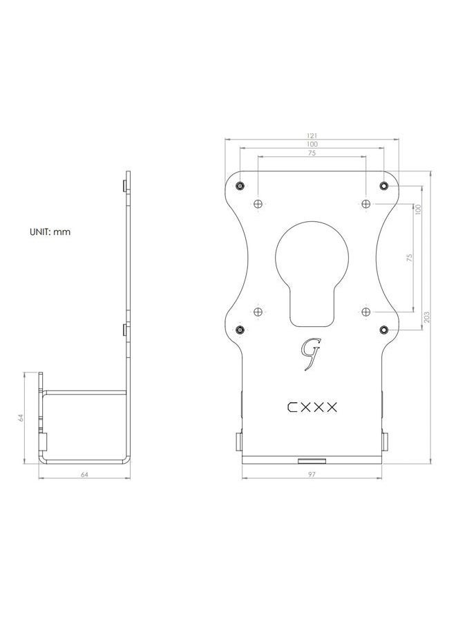 Gladiator Joe Monitor Arm/Mount VESA Bracket Adapter Compatible with Samsung Curved 27" and 32" Curved Display Monitor T55 and S39C Series | Versions: CF27T55 | CF32T55 | 32" S39C | 27" S39C - Image 5