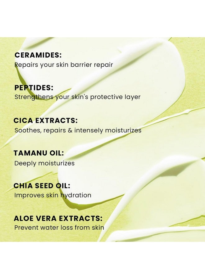 HYPHEN Barrier Care Face Cream For Normal & Dry Skin | Peptides & Ceramides Face Moisturizer That Strengthens Skin Barrier & Heals Dry Skin | Deep Moisturizing Face Cream For Men & Women | 50Ml - Image 3