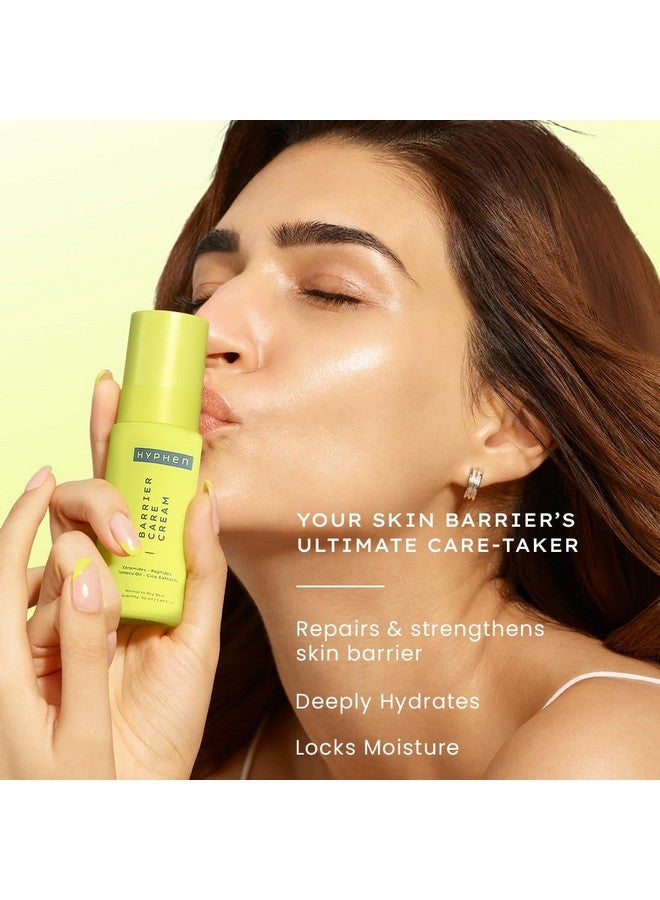 HYPHEN Barrier Care Face Cream For Normal & Dry Skin | Peptides & Ceramides Face Moisturizer That Strengthens Skin Barrier & Heals Dry Skin | Deep Moisturizing Face Cream For Men & Women | 50Ml - Image 2