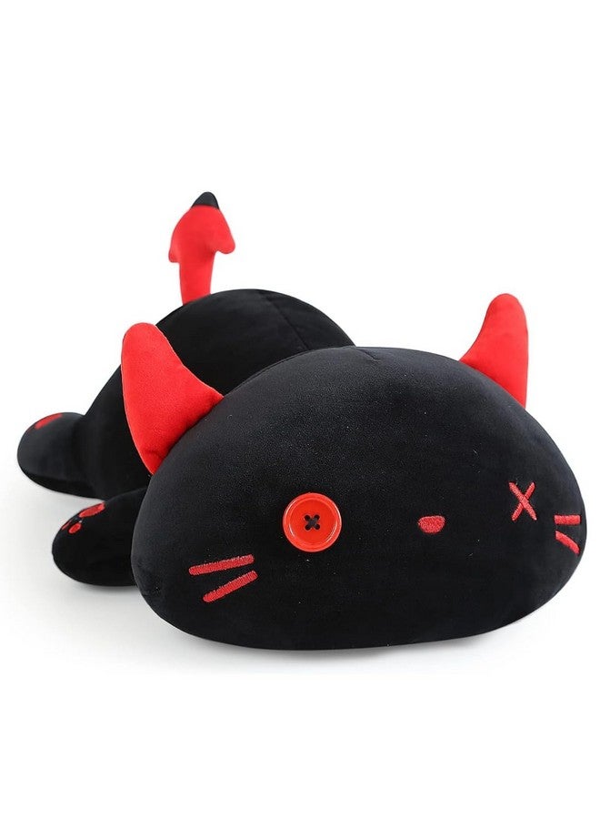 Meera Cute Kitten Plush Toy Soft Stuffed Animal Black Kitty Soft Anime Cat Plush Pillow for Kids - Image 1