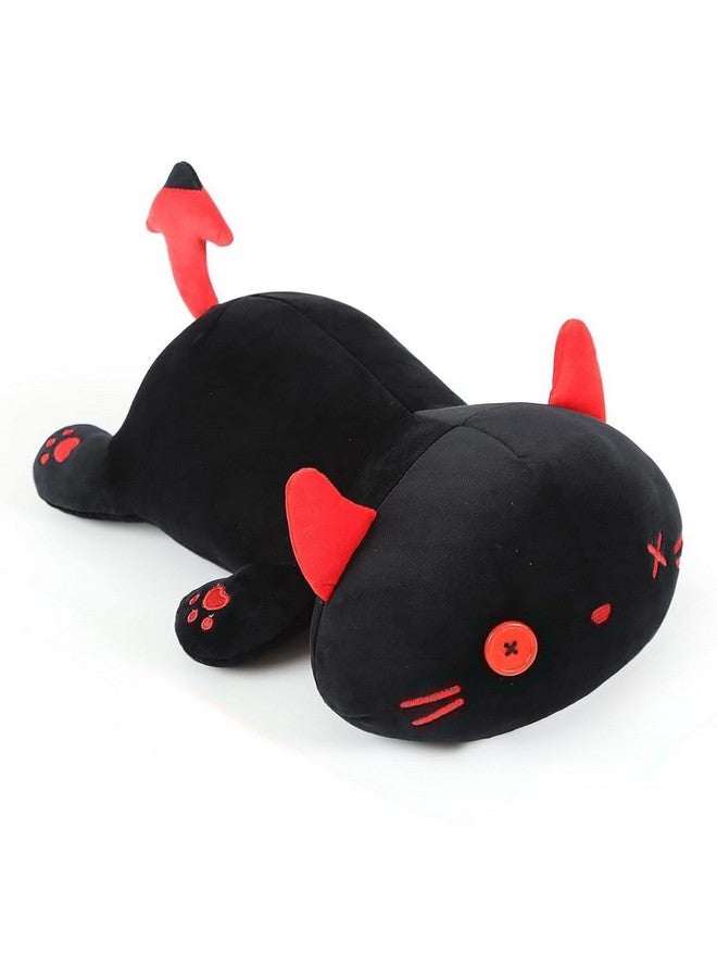 Meera Cute Kitten Plush Toy Soft Stuffed Animal Black Kitty Soft Anime Cat Plush Pillow for Kids - Image 3