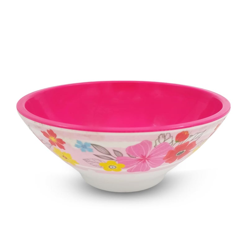 Superware | Pure Melamine | 2Tone Bowl Set - Pink + Florida (3 Pcs.) | Stain Free, Glazed Finish - Image 1