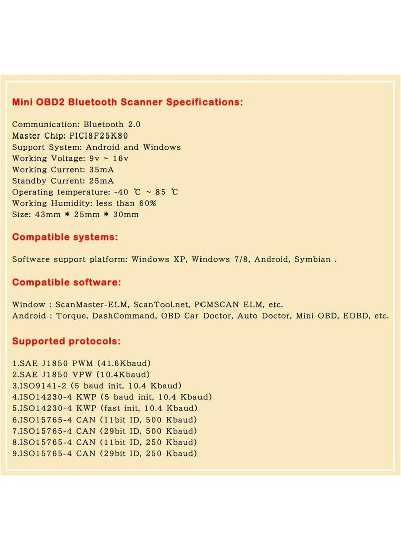 Koodmax - Hh Obd Advanced Advanced ELM327 Obd2 V1.5 PIC18F25K80 Bluetooth Vehicle Diagnostic Device - Image 1