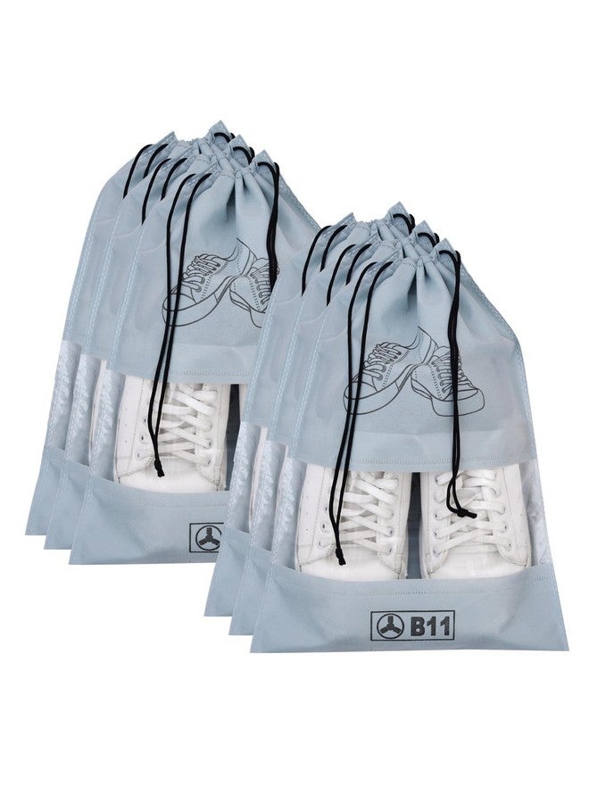 B11 Set of 6 Grey Shoe Bag for Travel Packing for Men & Women - Image 1