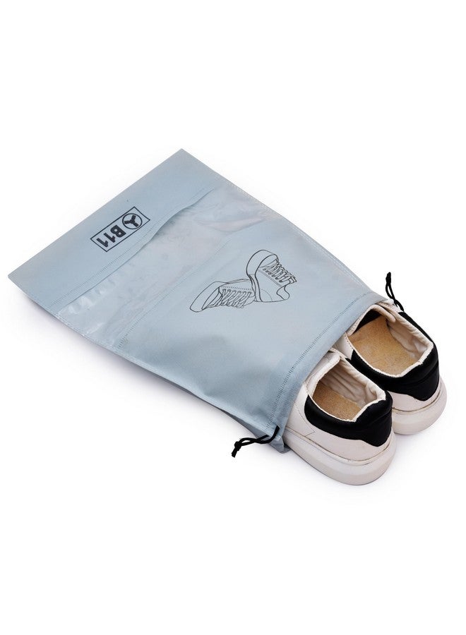 B11 Set of 6 Grey Shoe Bag for Travel Packing for Men & Women - Image 2