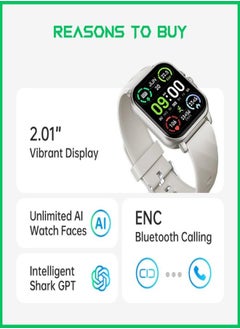 BLACK SHARK GT3 Neo Smartwatch With 2.02-inch Display, 7 Days Long Battery Life,  IP68 Water and Dust Resistant, 100 Sport Modes & Tracks Health Metrics - Silver  - Image 5