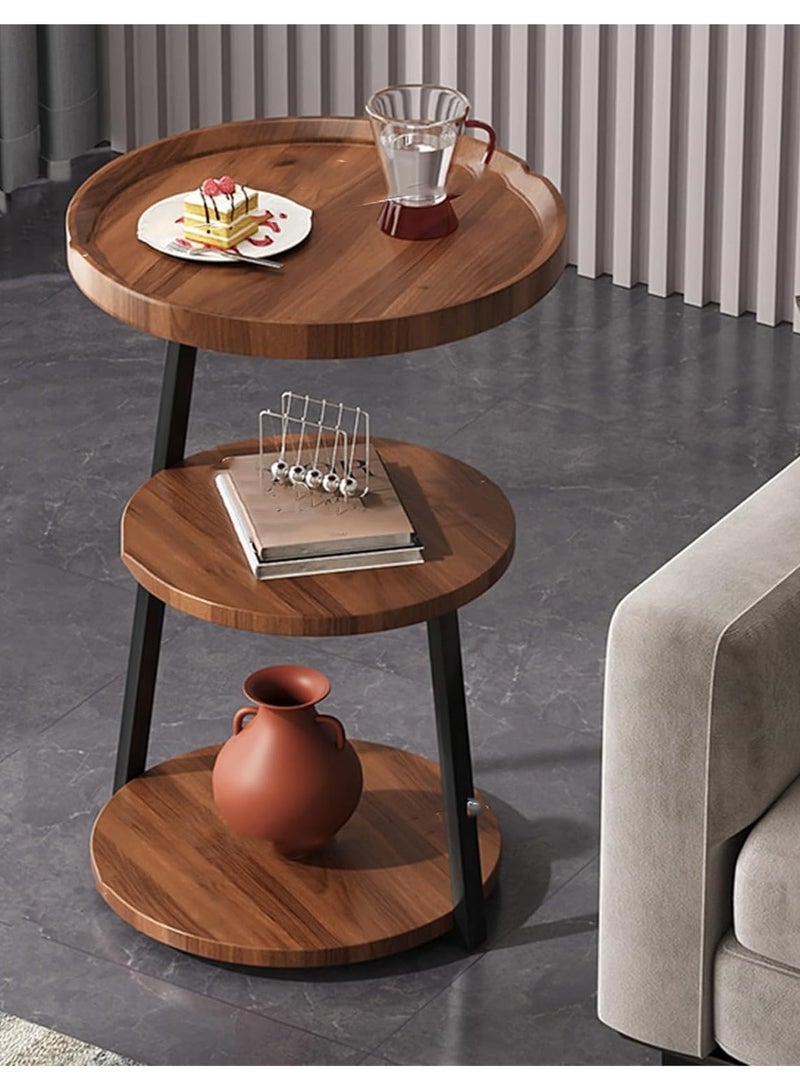 DubaiGallery طاولات قهوة أريكة متعددة الطبقات فاخرة إيطالية خفيفة بسيطة طاولات جانبية حديثة أثاث منزلي غرفة المعيشة طاولة صغيرة مستديرة - Image 1