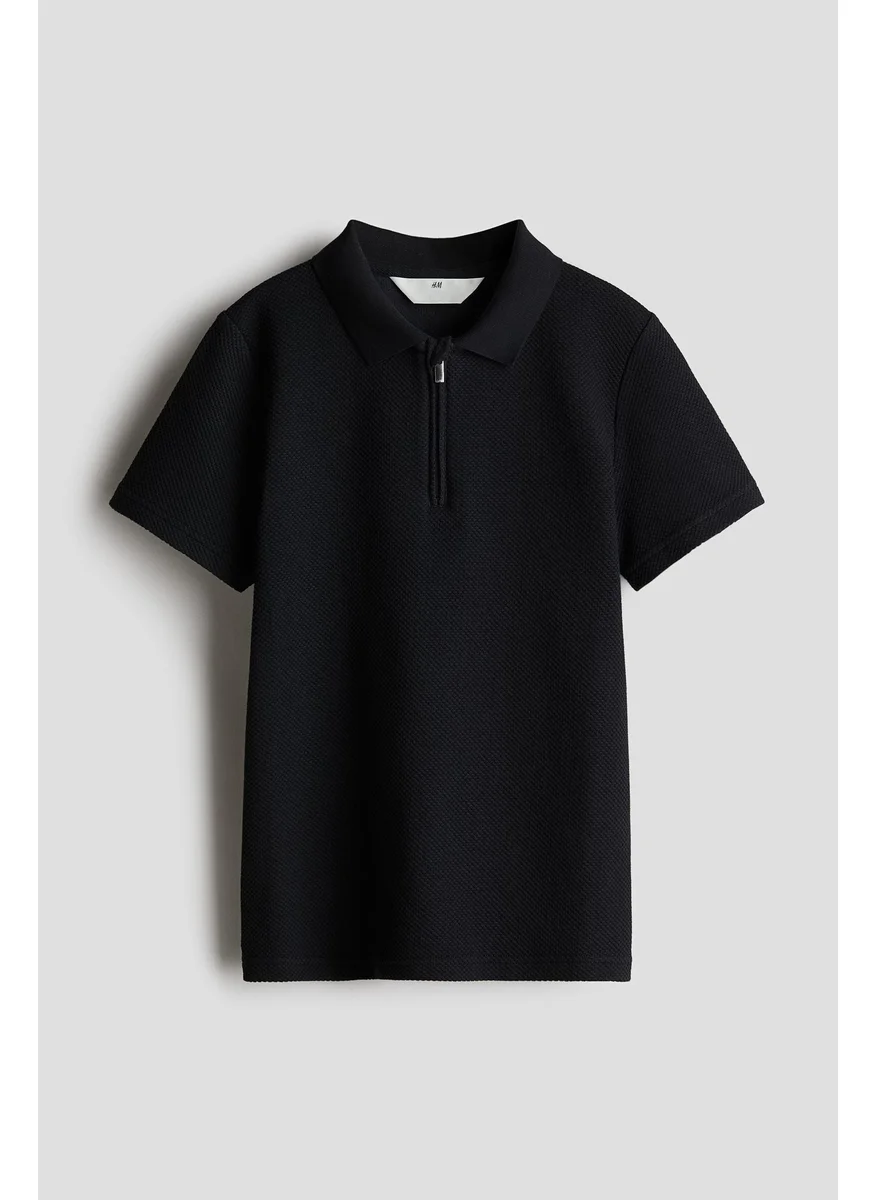 اتش اند ام Zip-Top Polo Shirt