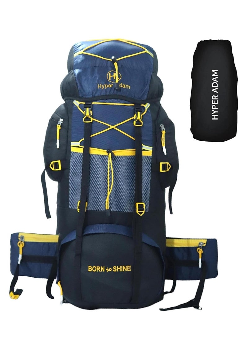 Hyper Adam Rucksack Bags | 75 Litres Travel Bag For Men | Tourist Bag For Travel | Backpack For Hiking Trekking Bag Mountain Bag For Camping | Rain Cover | XZX1 - Image 1