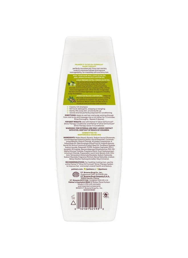 PALMER'S Olive Oil Formula Smoothing Shampoo Extra Virgin Olive Oil For Shine Hair 400 Ml  - Image 2