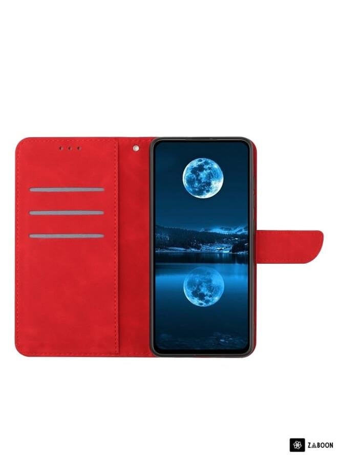 Zaboon Protective Case Cover For vivo Y56 5G Global Stitching Embossed Leather  - Image 3