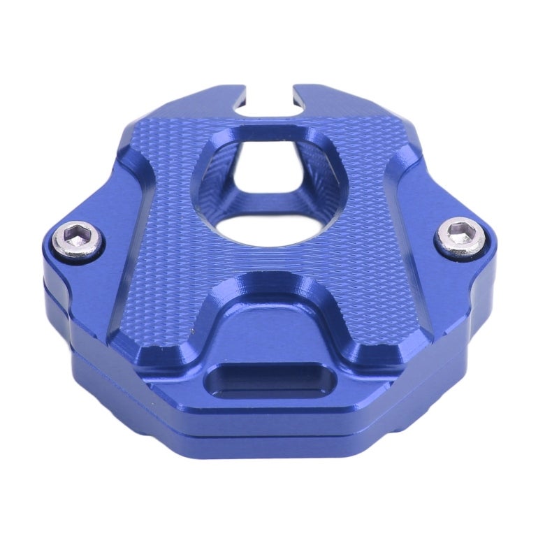 غطاء مفتاح دراجة نارية CNC معدني أزرق - صلابة عالية ومقاوم للتآكل - غطاء مفتاح دراجة نارية لـ CB650R CBR650R 2020+ بديل - Image 2