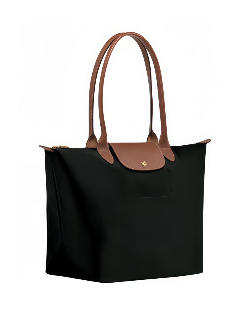 Longchamp Women's Medium Handbags, Tote Bags, Shoulder Bags, Forest Black Classic Style - Image 4