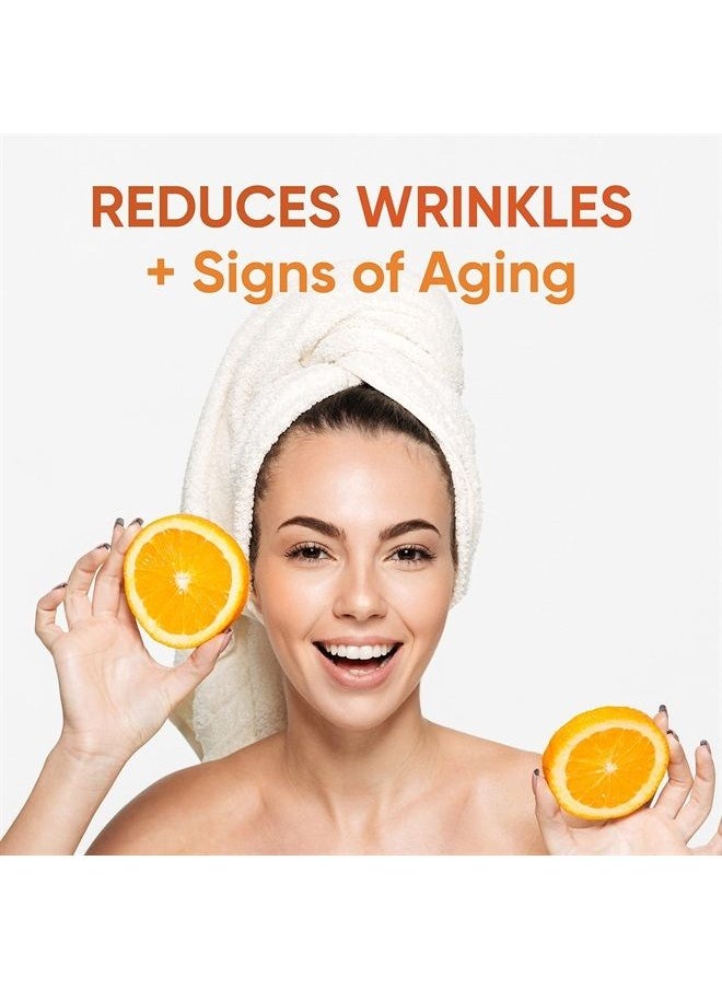 Wild Doe Naturals - Vitamin C Serum for Face with Hyaluronic Acid - Firming Anti Aging Serum, Pore Minimizer, Acne Scars and Dark Spot Remover for Face - Vitamin C facial serum + Ferulic Acid, Vitamin E, Green Tea -4 oz - Image 1