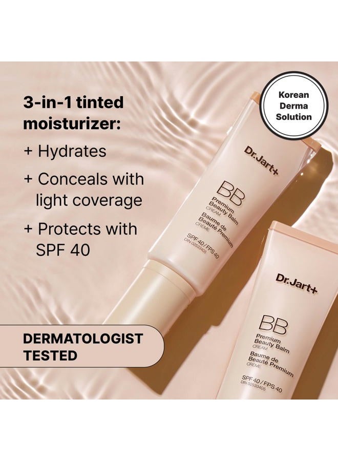 Dr.Jart+ Premium BB Korean Tinted Moisturizer with SPF 40 and Niacinamide | bb cream | Skin Tint | Korean Makeup, Fair-Light, 1.35 Fl Oz - Image 5