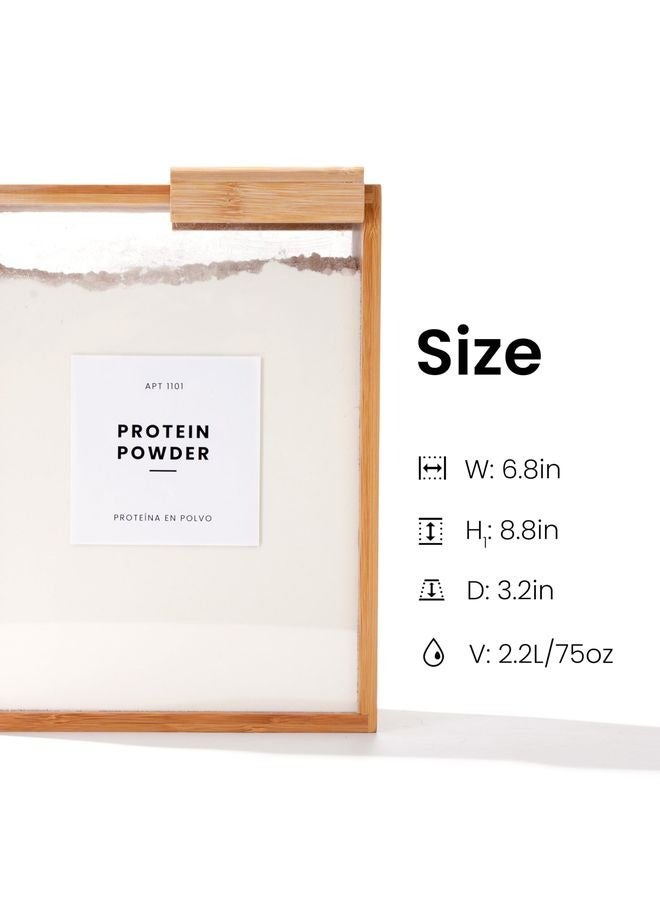 HOMESTAR Food Dispenser | Kitchen Organizers and Storage | Food Containers & Cereal Dispenser for Pantry Organization And Storage Container | Cereal, Rice, Flour, Snack - Image 3