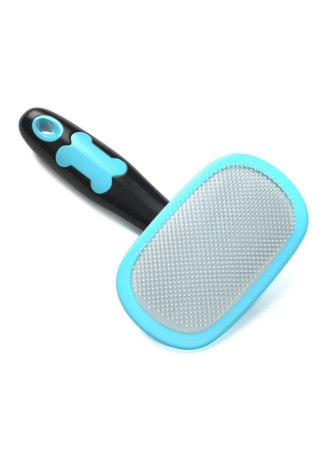 Glendan Dog Brush & Cat Brush- Slicker Pet Grooming Brush- Shedding Grooming Tools(Blue) - Image 1