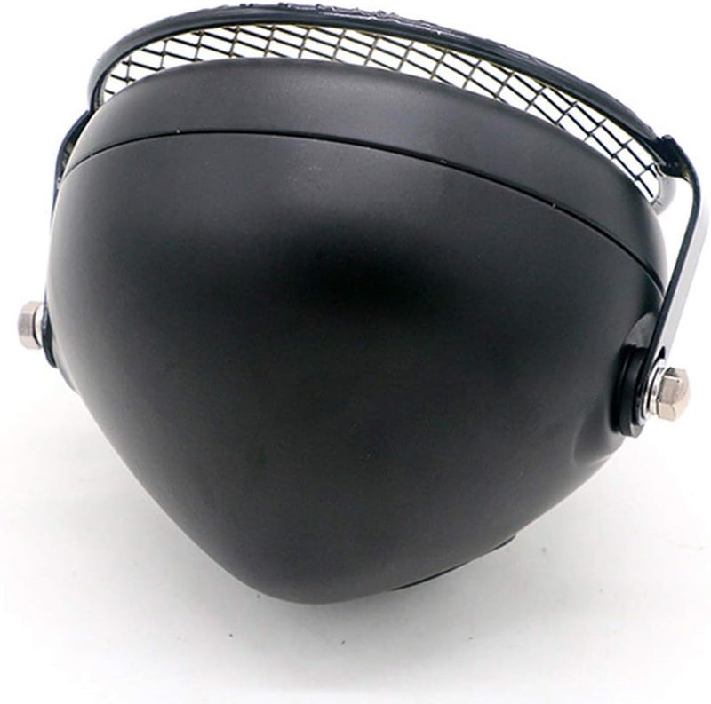 YIBO Vintage Motorcycle Headlight with Grill Cover - Image 3