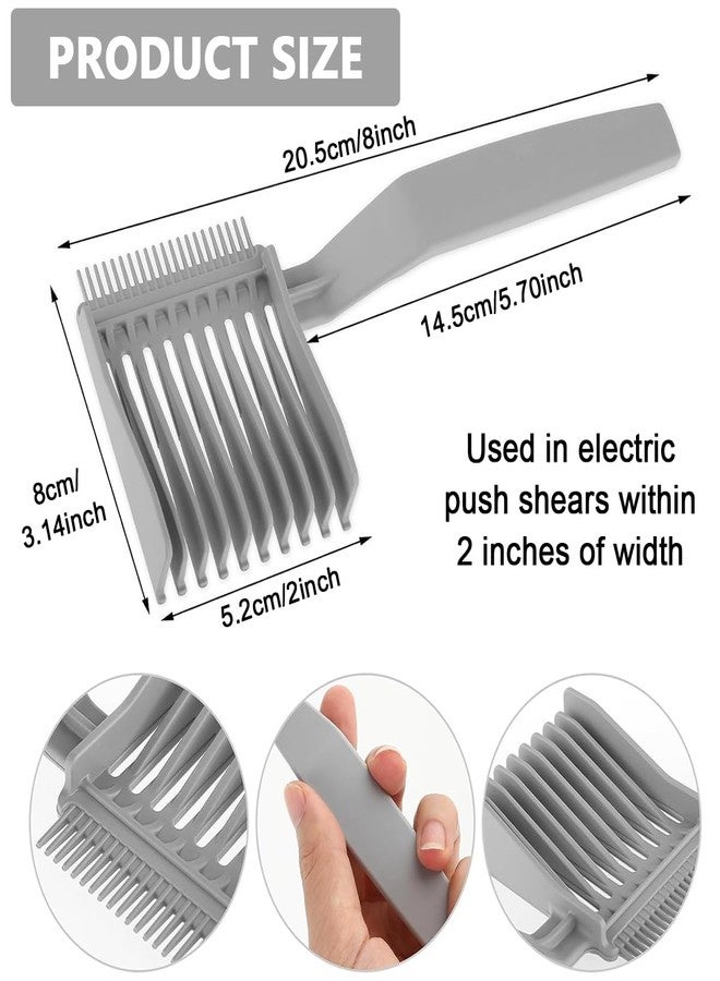 MAYCREATE® Barber Comb Fade Combs Professional Hair Cutting Comb Heat Resistant Haircut Styling Tool With Dual Teeth, for Precision Cuts & Styling, Home or Salon Use (Grey) - Image 3