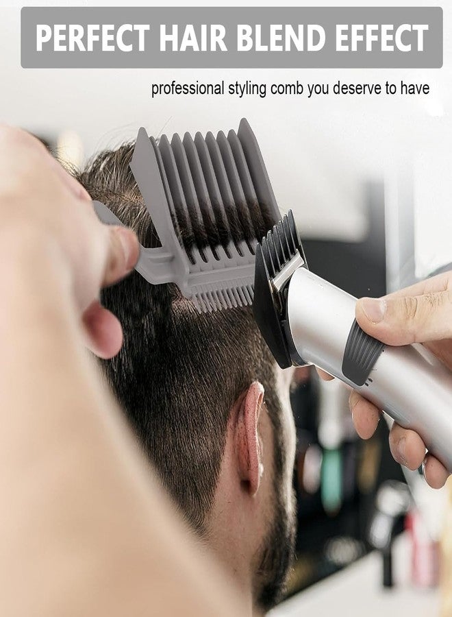 MAYCREATE® Barber Comb Fade Combs Professional Hair Cutting Comb Heat Resistant Haircut Styling Tool With Dual Teeth, for Precision Cuts & Styling, Home or Salon Use (Grey) - Image 5
