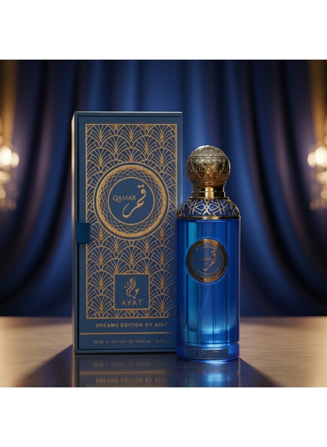 Ayat Perfumes Qamar Eau de Parfum 100ml – Bergamot, Lavender, Sandalwood & Amber – Long Lasting Unisex Arabian Perfume - Image 2
