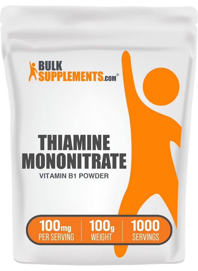 BulkSupplements Com Thiamine Mononitrate Powder Vitamin B1 Powder Thiamine B1 Supplement Thiamine 100Mg B1 Vitamins Thiamine Supplement 100Mg Per Serving 100 Grams 35 Oz  - Image 2