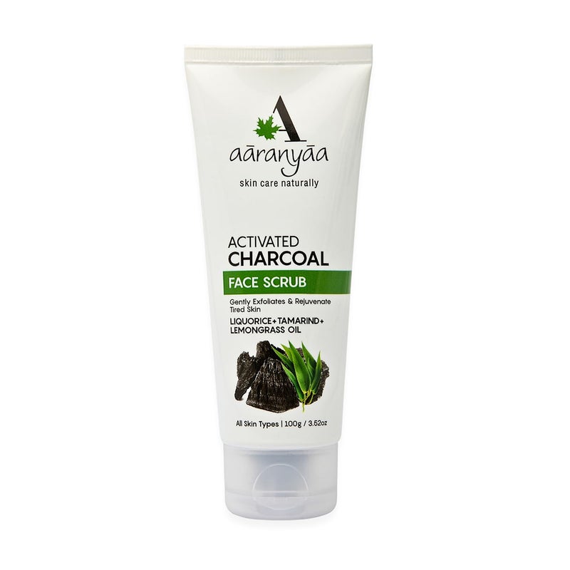 Aaranyaa Charcoal Face Scrub (100gm) | Exfoliate Scrub With Activated Charcoal & Tamarind | For Tan Removal,Blackhead, Whitehead , Dead Skin Remover, Detan | Charcoal & Eucalyptus Scrub for Face | Face Scrub For Women & Men - Image 5
