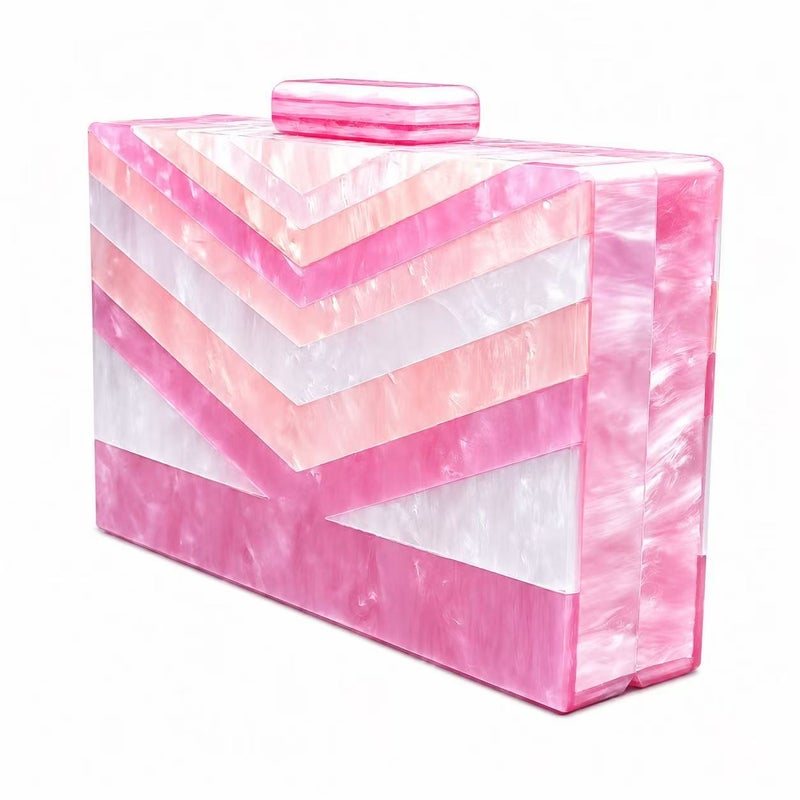 Retro Acrylic Chain Shoulder Bag Evening Purse for Women - Image 2