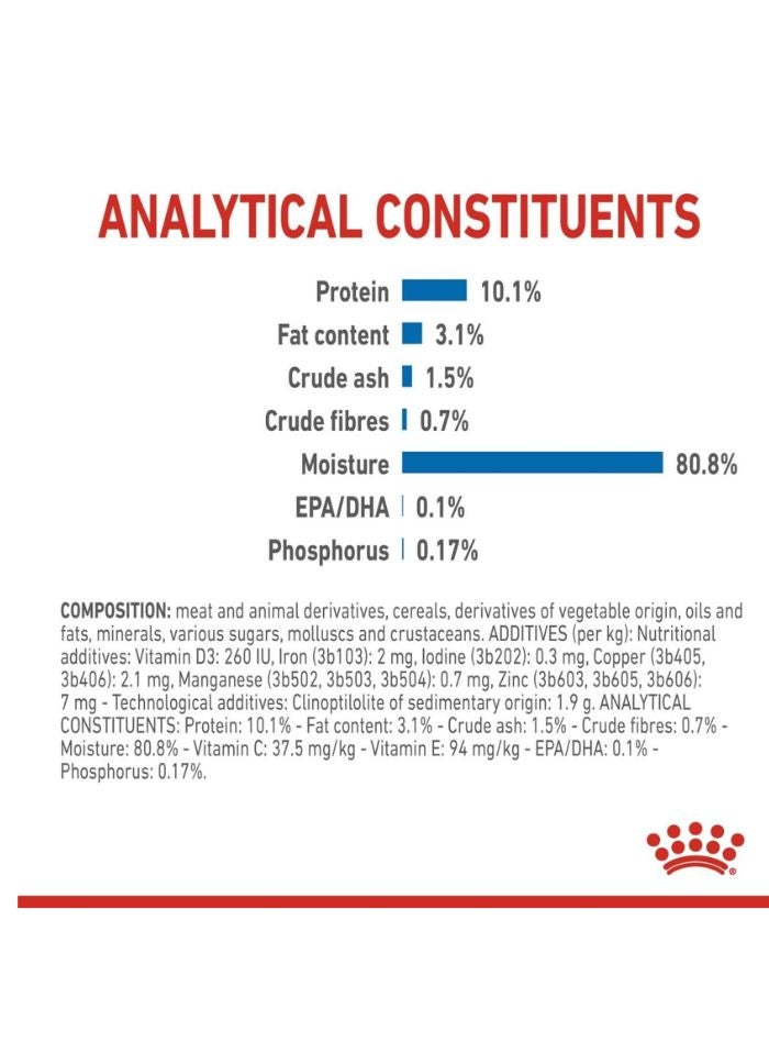 ROYAL CANIN Feline Health Nutrition Indoor 7+ Jelly (WET FOOD - Pouches) 12 x 85g - Image 4