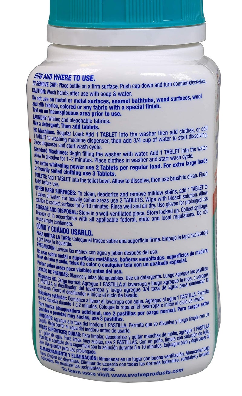 Evolve Concentrated Bleach Tablets -32-ct Linen Breeze (2 pack) - Image 2
