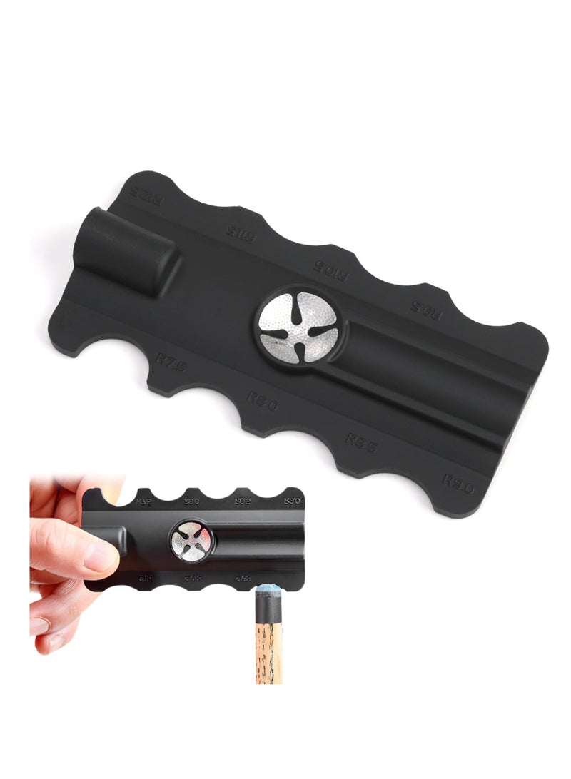 SOLARAE 5 in 1 Cue Tip Shaper, Snooker Cue Tip Shaper, Pool Cue Tips Trimmer Burnisher Tool for Rapid Repair, Durable Plastic Stainless Steel Construction, Essential Snooker Accessories for Pool Table Games - Image 1