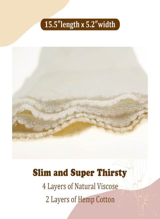 Mama Koala 6-Layer Natural Cotton Cloth Diaper Inserts, Adjustable and Reusable for Any Baby Cloth Diaper(6 Pack) - Image 3