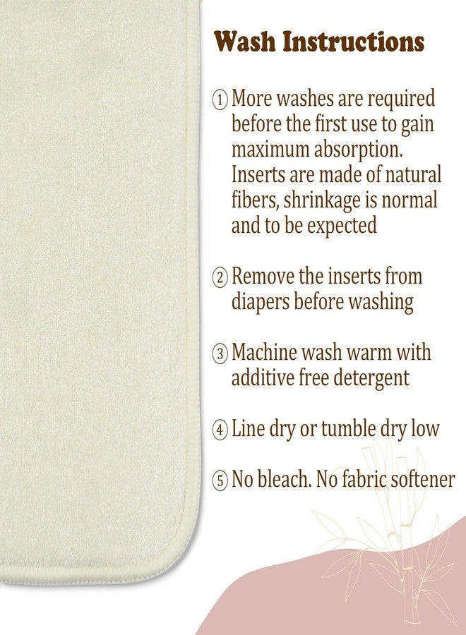Mama Koala 6-Layer Natural Cotton Cloth Diaper Inserts, Adjustable and Reusable for Any Baby Cloth Diaper(6 Pack) - Image 5