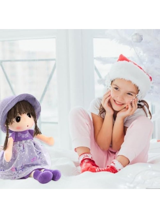 Sweetheart Soft Baby Doll Girl, Plush Stuffed Toy with Hat Skirt Plush Toy Baby Girls Sleeping Partner Doll Birthday Gift, 45cm  - Image 5