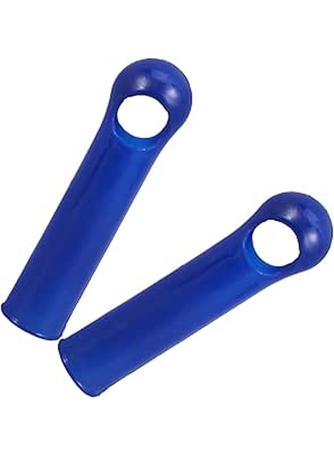 2 Pack Broom Handle Grips for Mop Rod Sleeve 19mm Dark Blue Household Floor Cleaning - Image 1