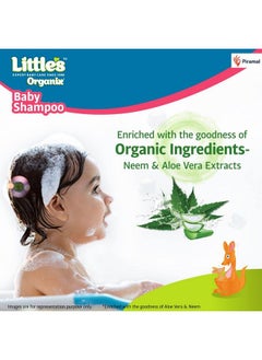 Little's Organix Baby Shampoo 400Ml ; Mild & Gentle I Dermatologically Tested ; Enriched With Organic Ingredientsneem & Aloe Vera Extracts I Free From Paraben & Phthalates  - Image 4